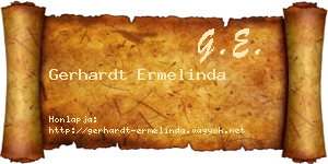 Gerhardt Ermelinda névjegykártya